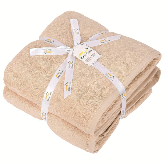 100% Cotton Bath Sheets - 2 Pack (90x180 cm) Super Soft & Absorbent, Hotel-Quality Towels for Homes, Hotels & Restaurants. Available in a variety of colours - Bliss Kingdom
