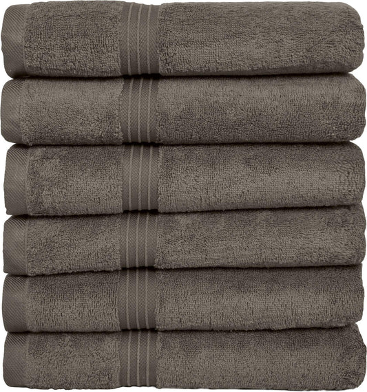 Large Hand Towels - 6 Pack (50 x 100 cm) | 100% Combed Cotton, Ultra Soft & Highly Absorbent | Premium Hotel & Spa Quality Towels. Available in a variety of colours - Bliss Kingdom