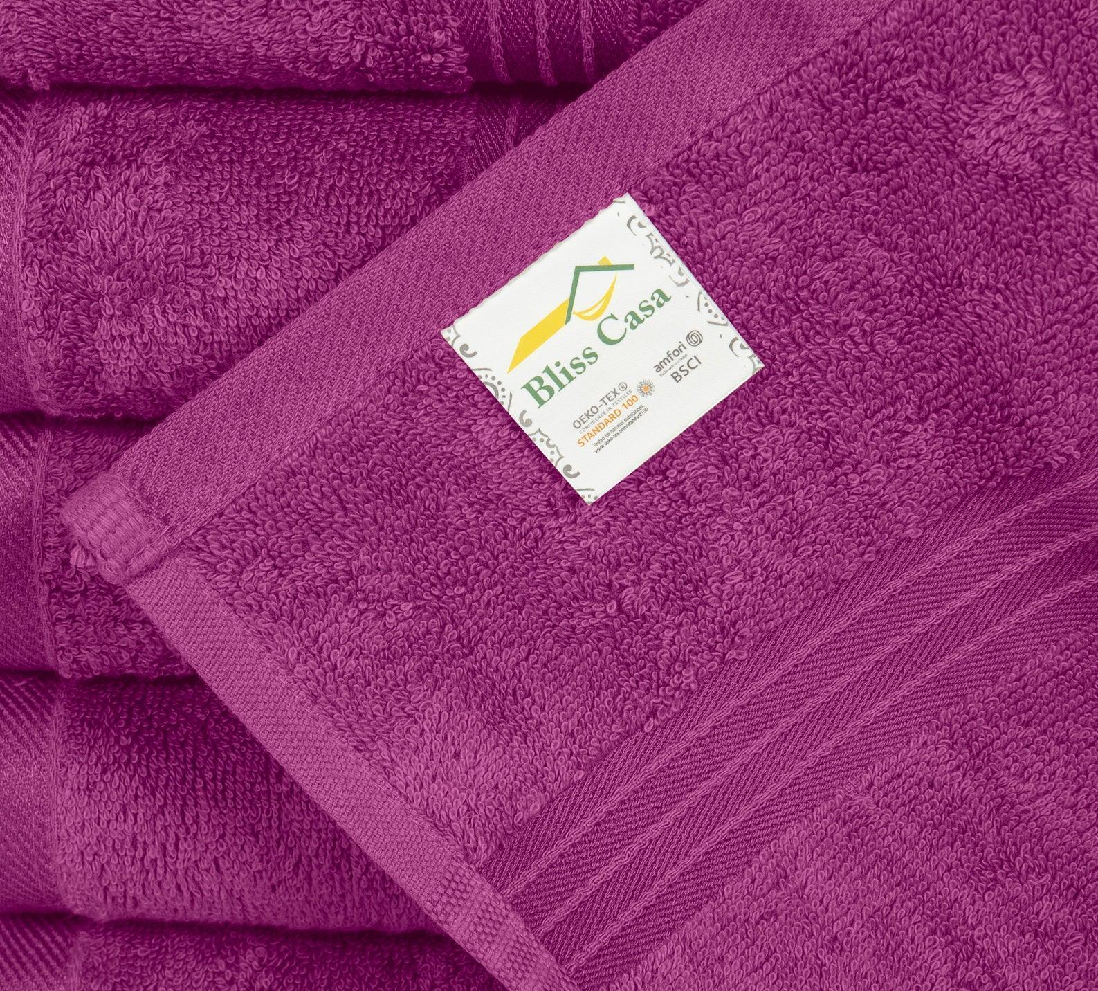 Large Hand Towels - 6 Pack (50 x 100 cm) | 100% Combed Cotton, Ultra Soft & Highly Absorbent | Premium Hotel & Spa Quality Towels. Available in a variety of colours - Bliss Kingdom
