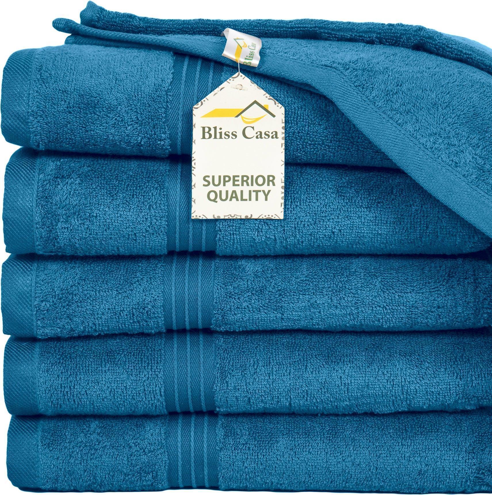 Large Hand Towels - 6 Pack (50 x 100 cm) | 100% Combed Cotton, Ultra Soft & Highly Absorbent | Premium Hotel & Spa Quality Towels. Available in a variety of colours - Bliss Kingdom