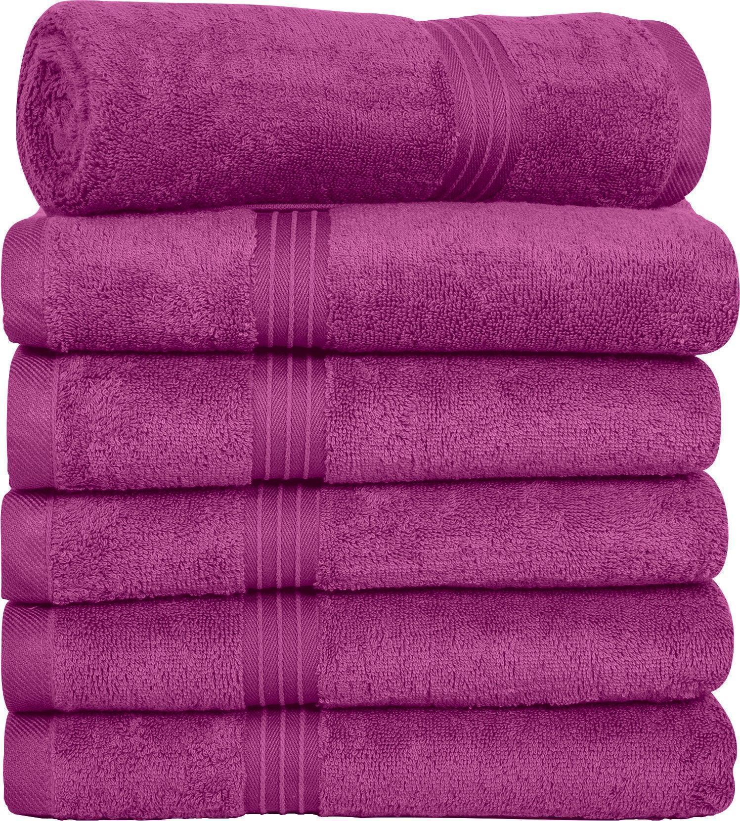 Large Hand Towels - 6 Pack (50 x 100 cm) | 100% Combed Cotton, Ultra Soft & Highly Absorbent | Premium Hotel & Spa Quality Towels. Available in a variety of colours - Bliss Kingdom