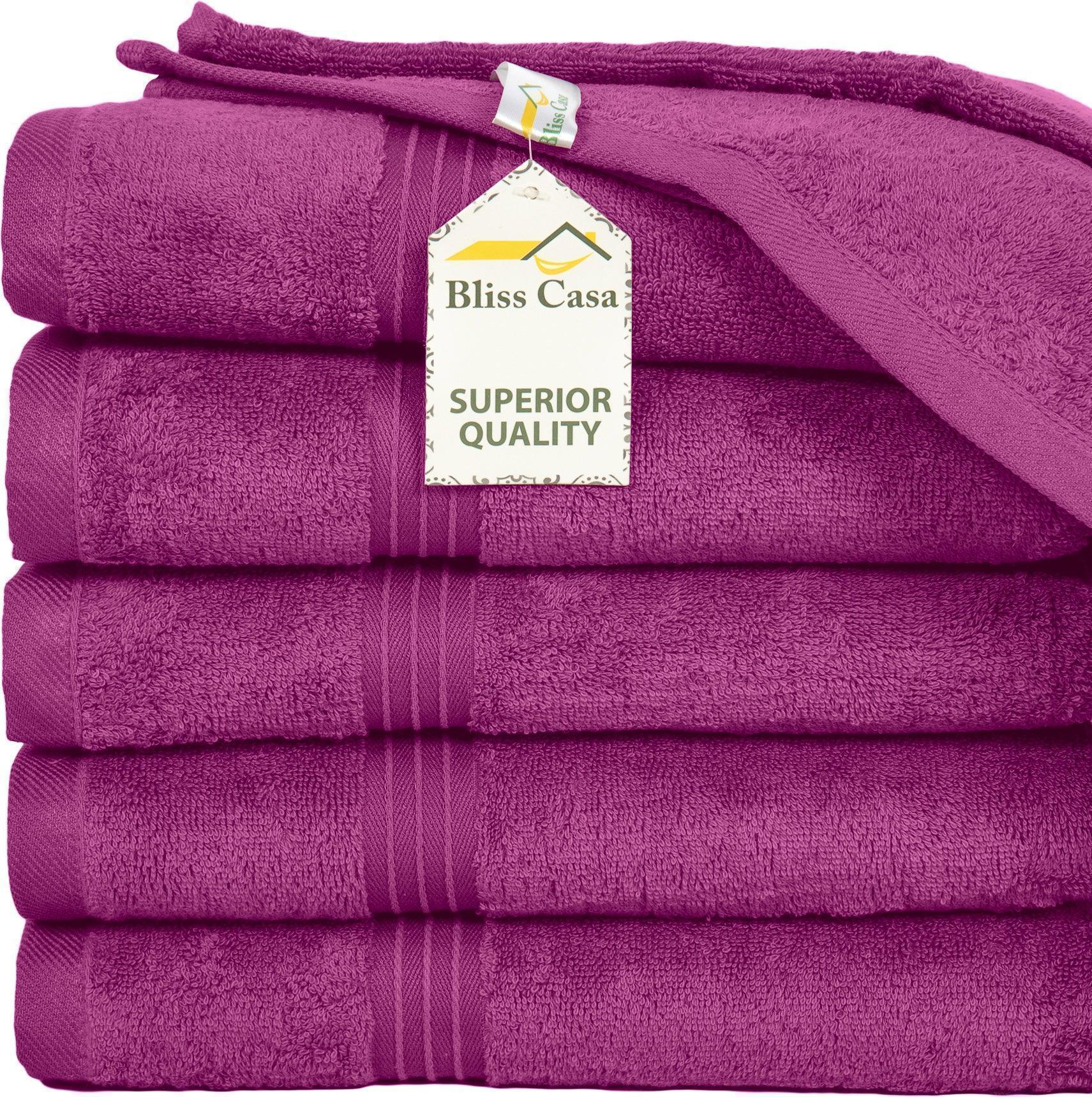 Large Hand Towels - 6 Pack (50 x 100 cm) | 100% Combed Cotton, Ultra Soft & Highly Absorbent | Premium Hotel & Spa Quality Towels. Available in a variety of colours - Bliss Kingdom