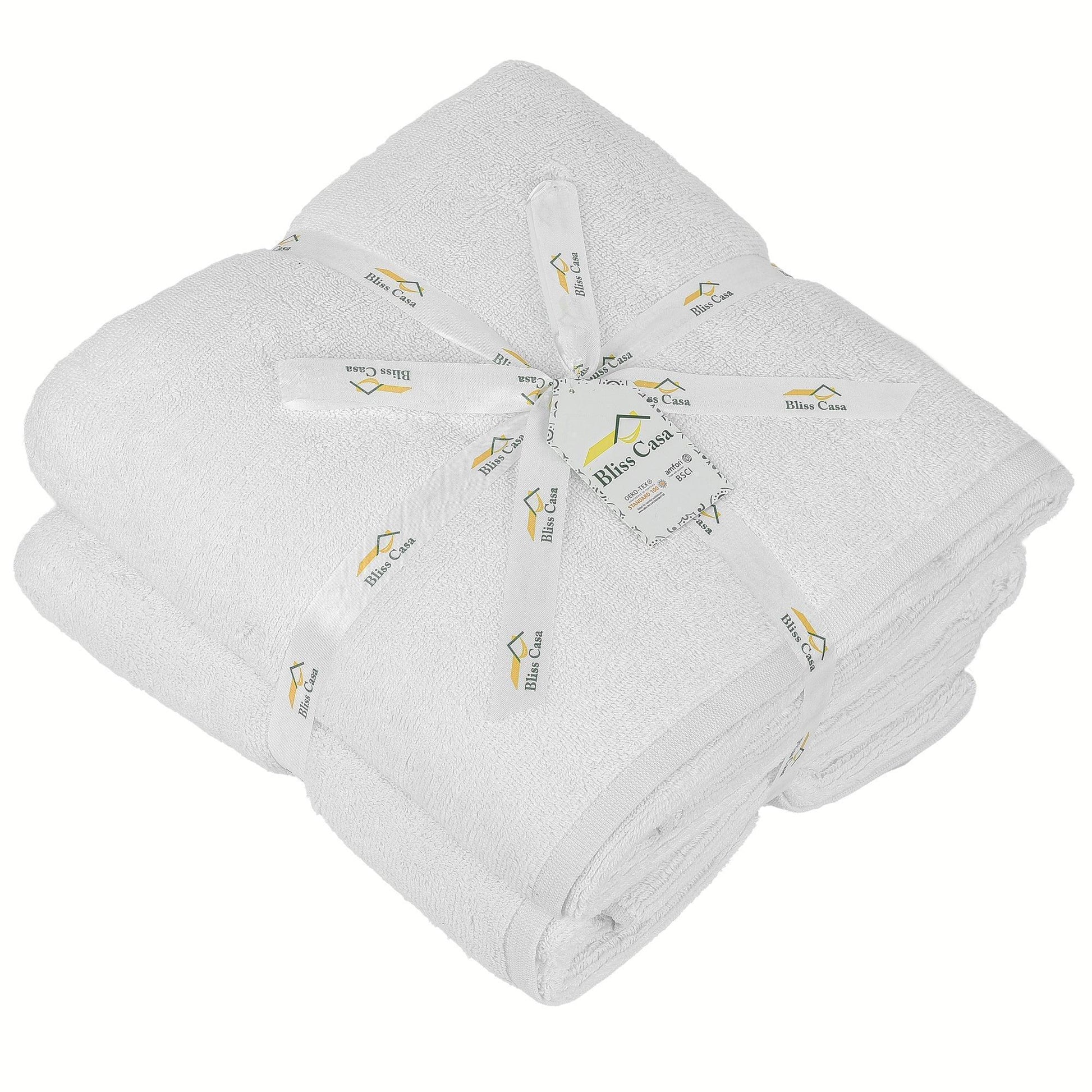 100% Cotton Bath Sheets - 2 Pack (90x180 cm) Super Soft & Absorbent, Hotel-Quality Towels for Homes, Hotels & Restaurants. Available in a variety of colours - Bliss Kingdom