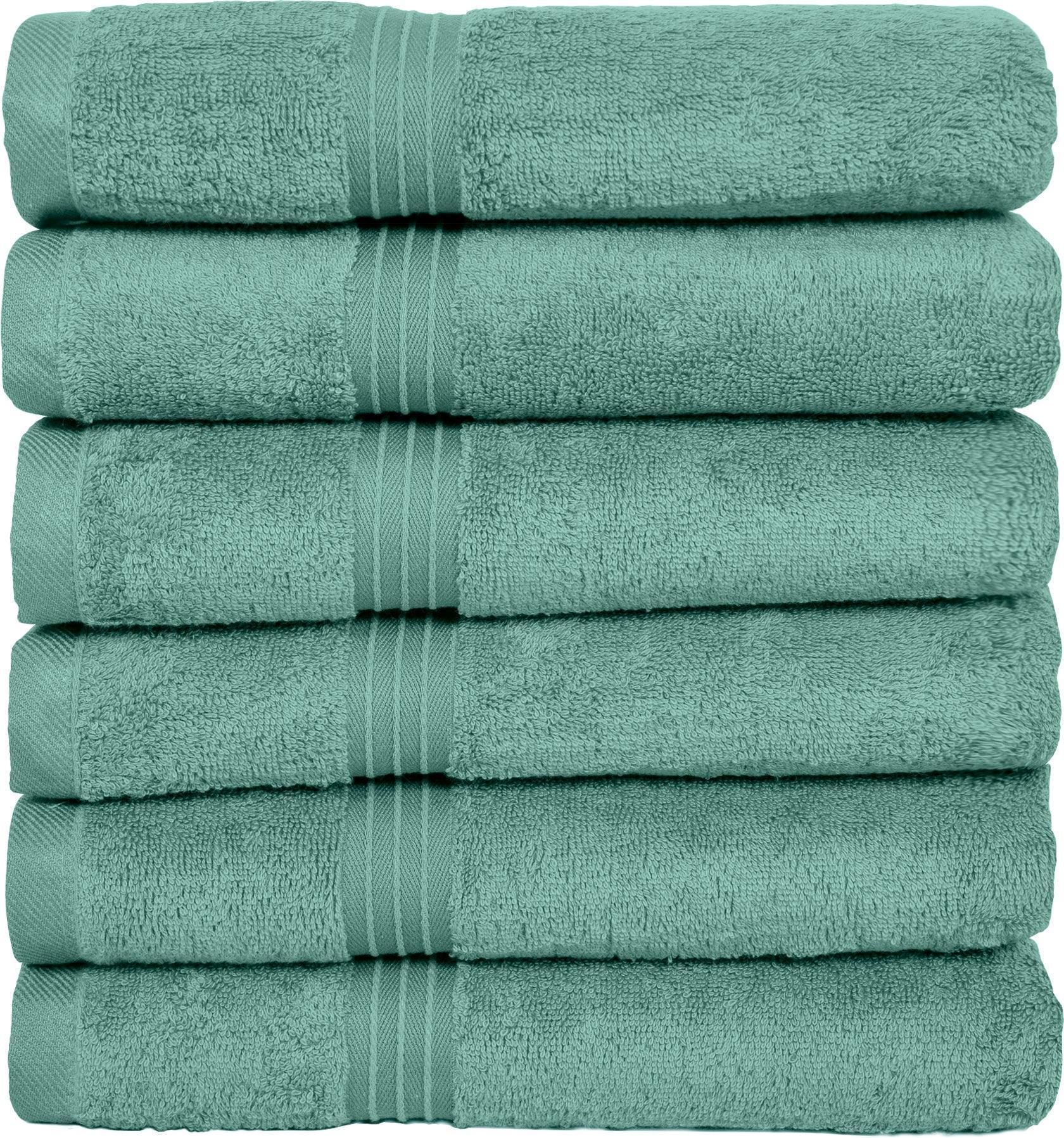 Large Hand Towels - 6 Pack (50 x 100 cm) | 100% Combed Cotton, Ultra Soft & Highly Absorbent | Premium Hotel & Spa Quality Towels. Available in a variety of colours - Bliss Kingdom