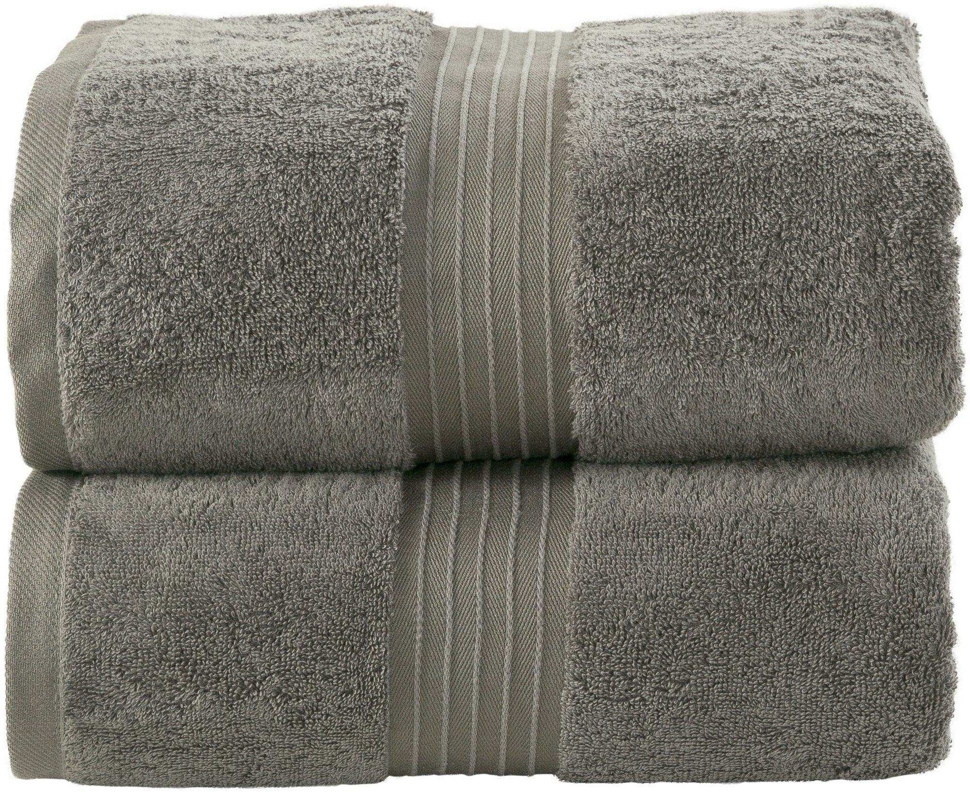 Jumbo Bath Sheets - 2 Pack (90x180 cm) | Extra-Large, Quick-Dry, 100% Combed Cotton Towels | Super Soft & Highly Absorbent for Home & Hotel Use. Available in a variety of colours - Bliss Kingdom
