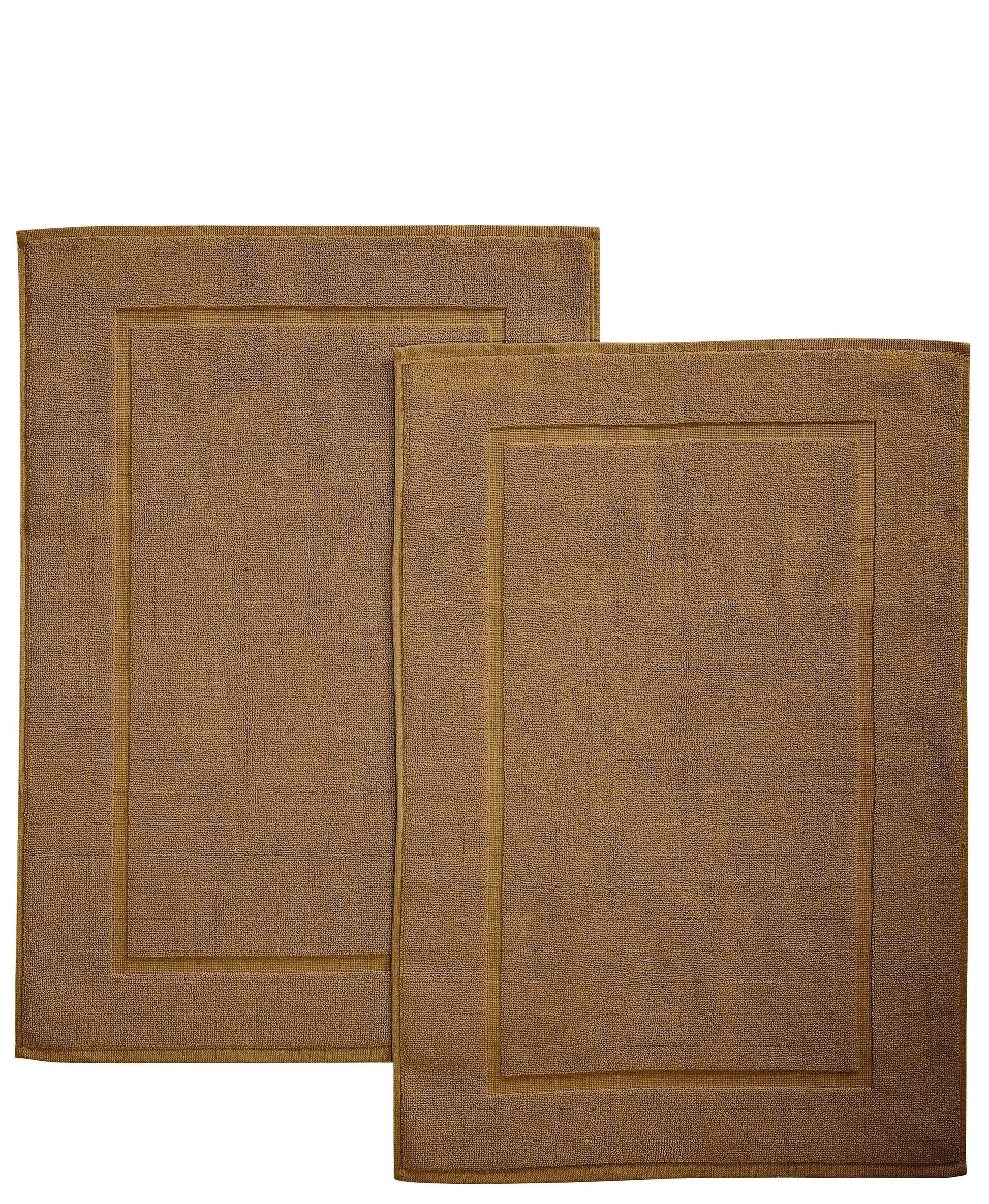 Bath Mats - 2 Pack (50 x 80 cm) | 100% Cotton 1000 GSM Super Soft, Extra Absorbent Floor Mats for Bathrooms & Kitchen for an Elegant Look. Available in a variety of colours - Bliss Kingdom