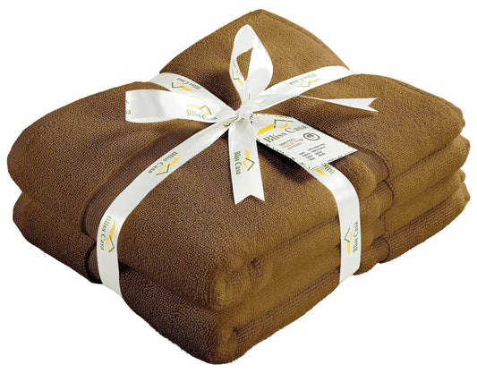 Bath Mats - 2 Pack (50 x 80 cm) | 100% Cotton 1000 GSM Super Soft, Extra Absorbent Floor Mats for Bathrooms & Kitchen for an Elegant Look. Available in a variety of colours - Bliss Kingdom