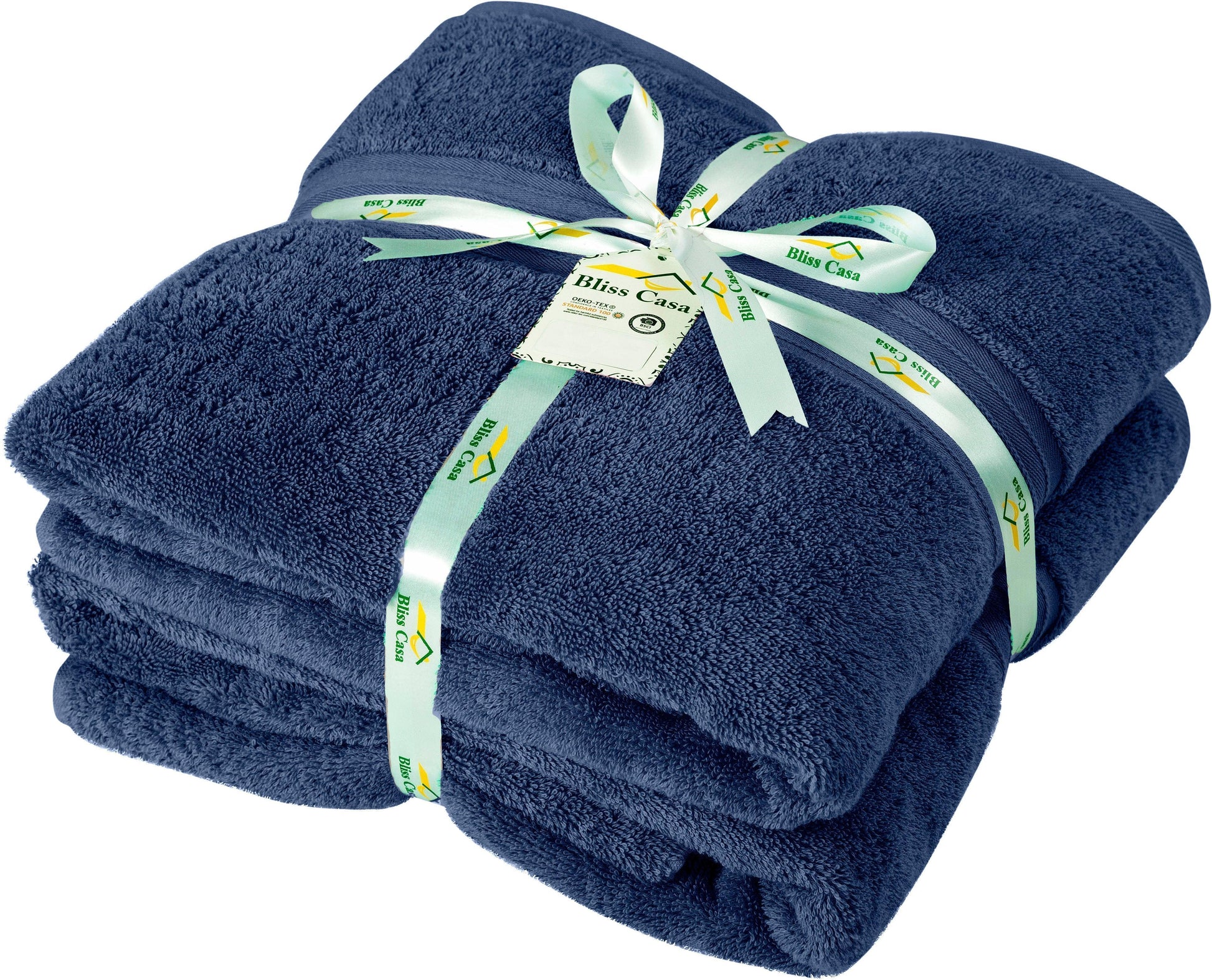 Jumbo Bath Sheets - 2 Pack (90x180 cm) | Extra-Large, Quick-Dry, 100% Combed Cotton Towels | Super Soft & Highly Absorbent for Home & Hotel Use. Available in a variety of colours - Bliss Kingdom