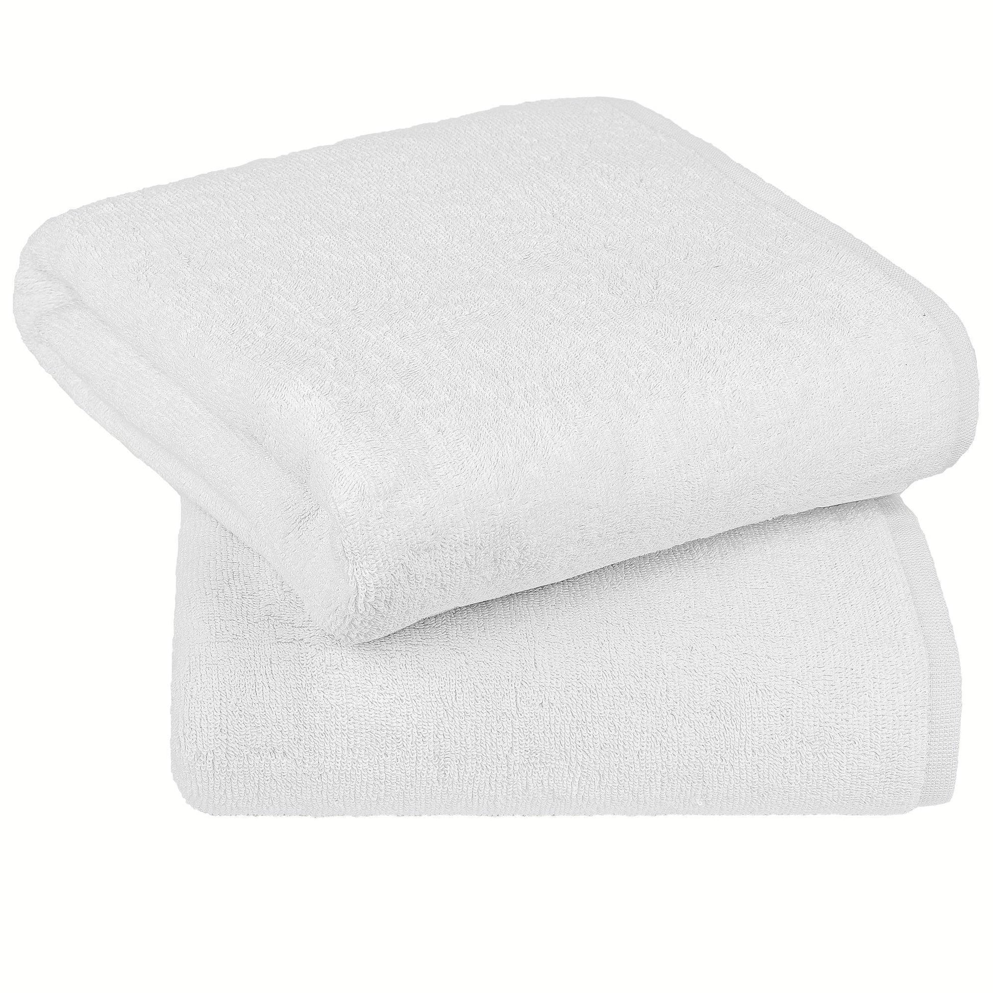 100% Cotton Bath Sheets - 2 Pack (90x180 cm) Super Soft & Absorbent, Hotel-Quality Towels for Homes, Hotels & Restaurants. Available in a variety of colours - Bliss Kingdom