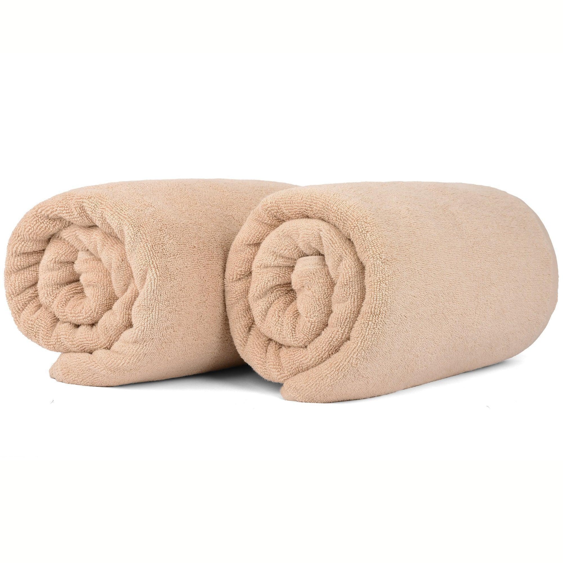100% Cotton Bath Sheets - 2 Pack (90x180 cm) Super Soft & Absorbent, Hotel-Quality Towels for Homes, Hotels & Restaurants. Available in a variety of colours - Bliss Kingdom