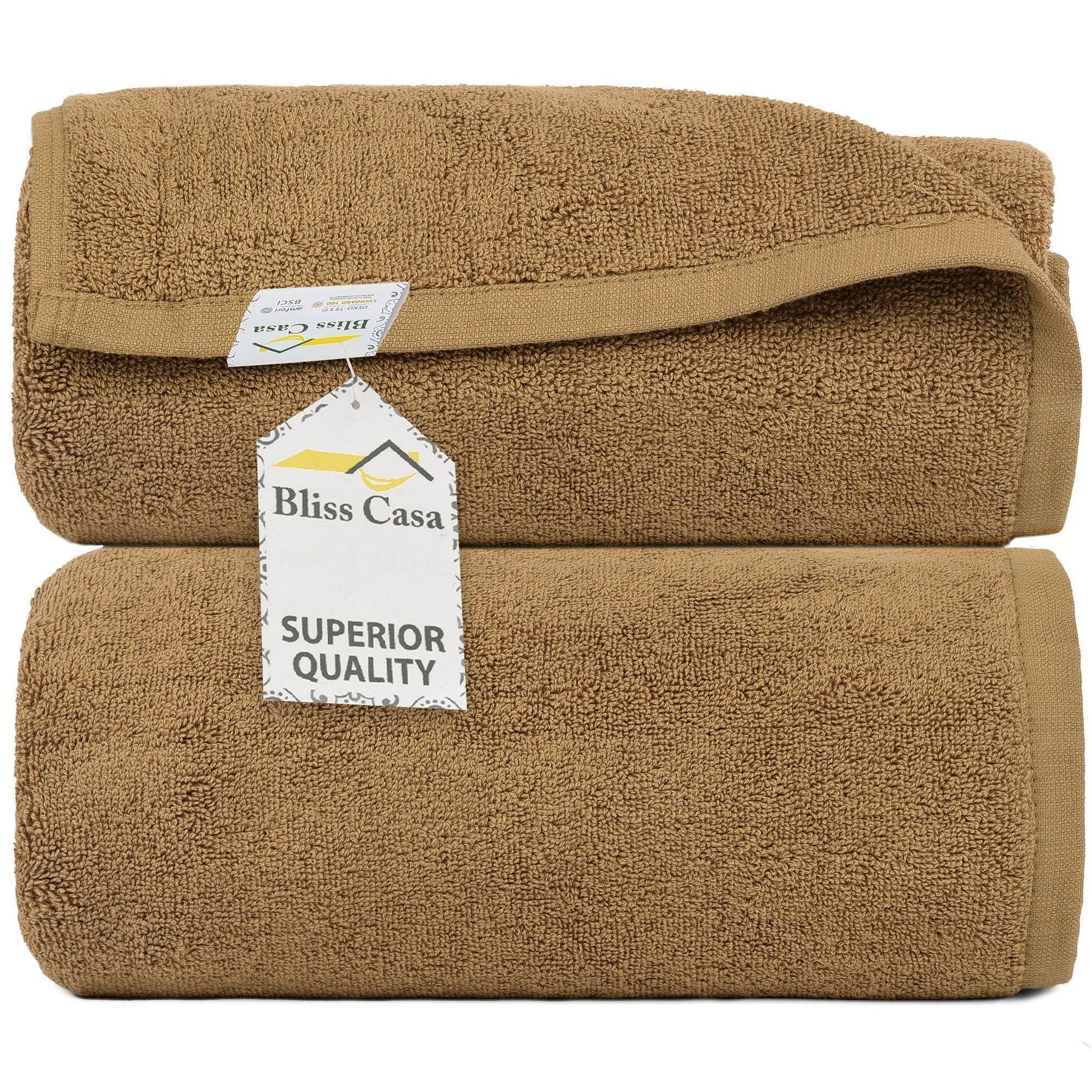 100% Cotton Bath Sheets - 2 Pack (90x180 cm) Super Soft & Absorbent, Hotel-Quality Towels for Homes, Hotels & Restaurants. Available in a variety of colours - Bliss Kingdom
