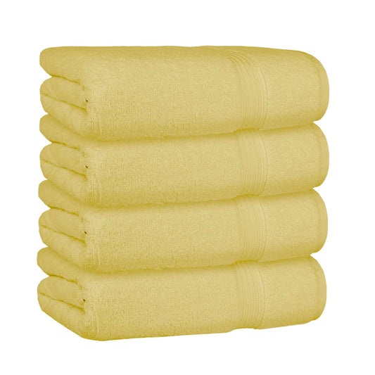 Bliss Kingdom 100% Combed Cotton Bath Towels 4-Pack – Large 70x140 cm, Soft & Absorbent, Quick Dry, Durable Bathroom Towels for Home, Spa & Hotel Use