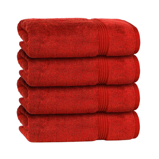 Bliss Kingdom 100% Combed Cotton Bath Towels 4-Pack – Large 70x140 cm, Soft & Absorbent, Quick Dry, Durable Bathroom Towels for Home, Spa & Hotel Use