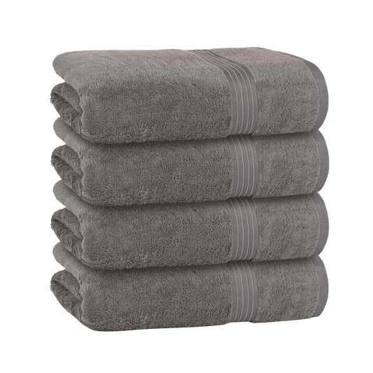 Bliss Kingdom 100% Combed Cotton Bath Towels 4-Pack – Large 70x140 cm, Soft & Absorbent, Quick Dry, Durable Bathroom Towels for Home, Spa & Hotel Use
