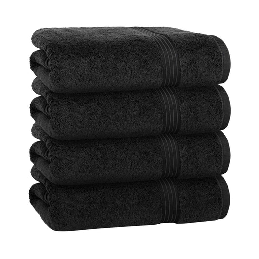 Bliss Kingdom 100% Combed Cotton Bath Towels 4-Pack – Large 70x140 cm, Soft & Absorbent, Quick Dry, Durable Bathroom Towels for Home, Spa & Hotel Use