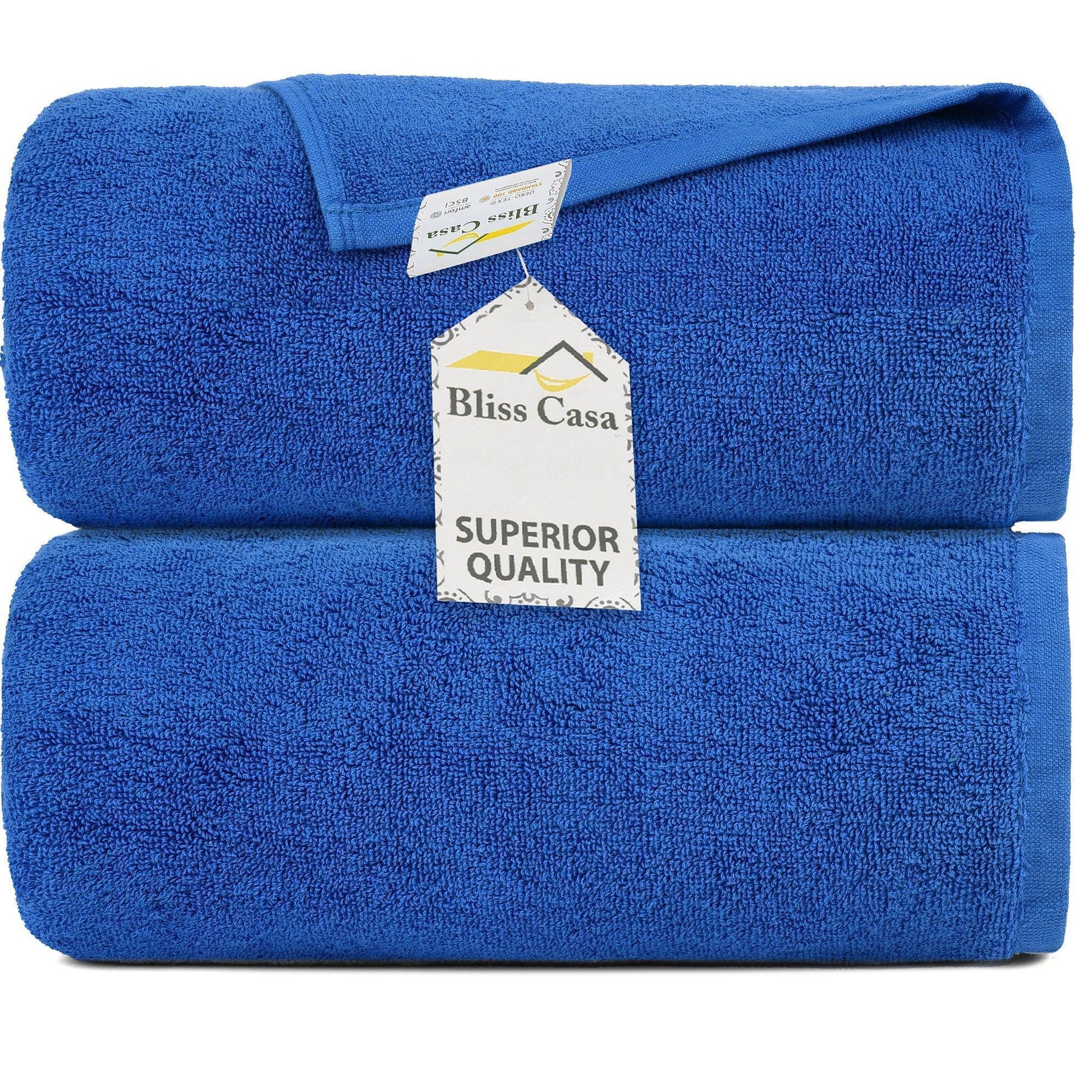100% Cotton Bath Sheets - 2 Pack (90x180 cm) Super Soft & Absorbent, Hotel-Quality Towels for Homes, Hotels & Restaurants. Available in a variety of colours - Bliss Kingdom