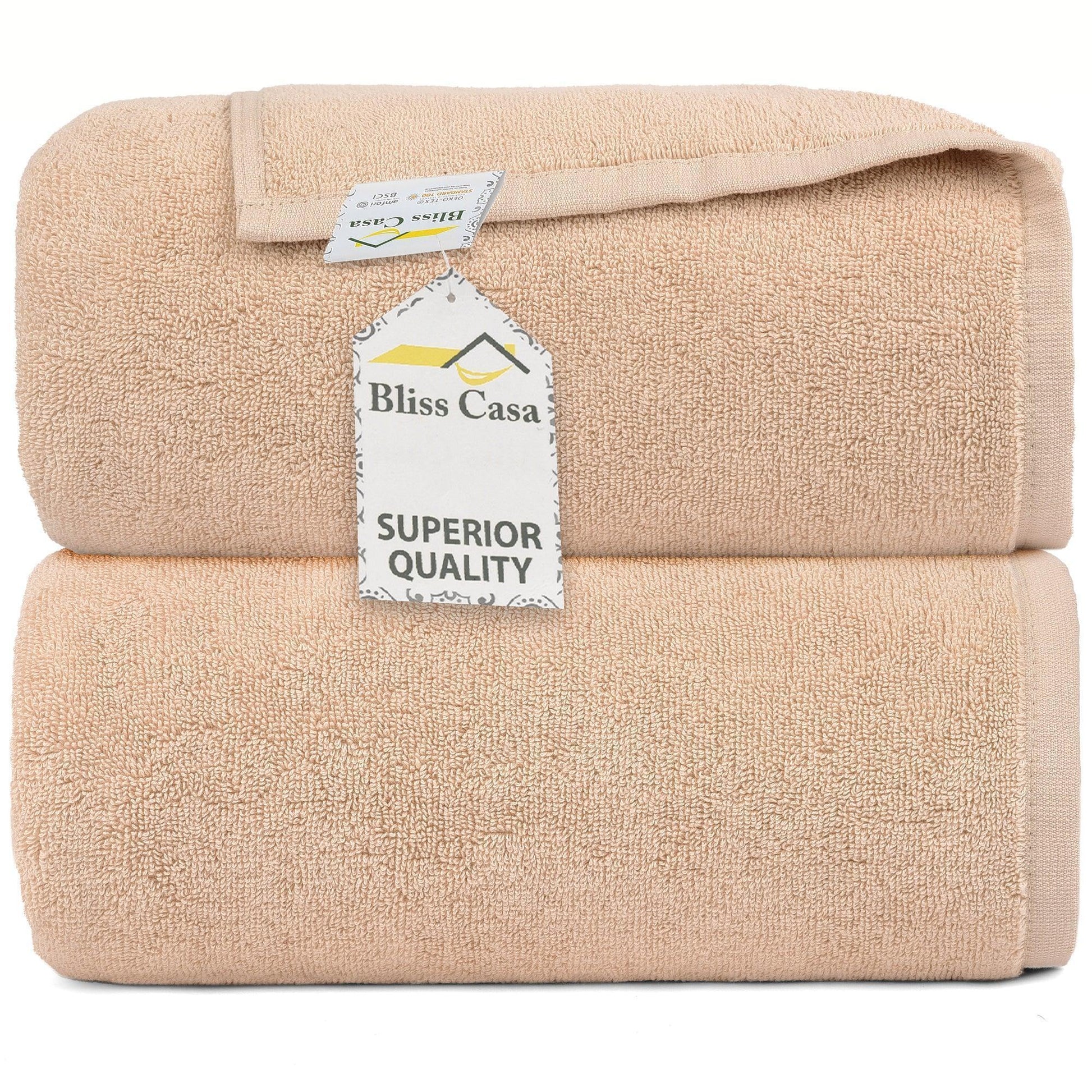 100% Cotton Bath Sheets - 2 Pack (90x180 cm) Super Soft & Absorbent, Hotel-Quality Towels for Homes, Hotels & Restaurants. Available in a variety of colours - Bliss Kingdom