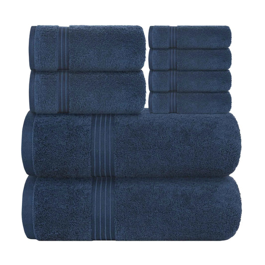 100% Combed Cotton 8-Piece Towel Set