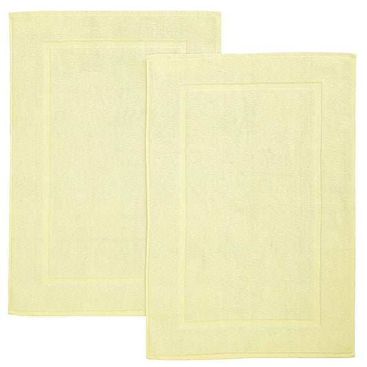 Bliss Kingdom Bath Mats 2-Pack – 50x80 cm, Soft & Absorbent Cotton Floor Mats for Bathroom, Kitchen, Home, Hotel & Spa Use