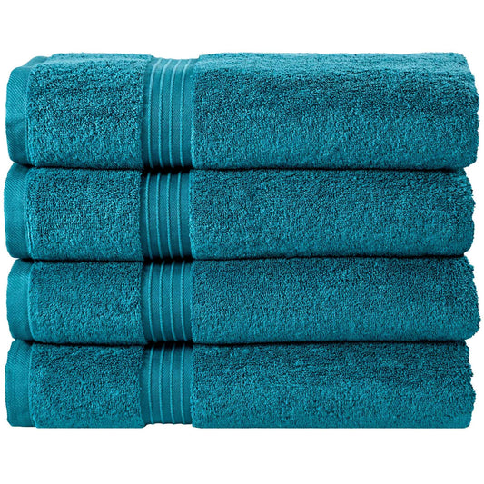 100% Combed Cotton Bath Towels 4 Pack