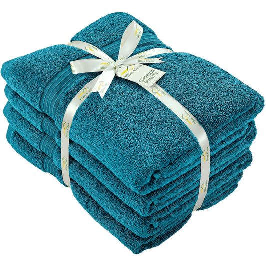 100% Combed Cotton Bath Towels 4 Pack