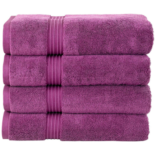 100% Combed Cotton Bath Towels 4 Pack