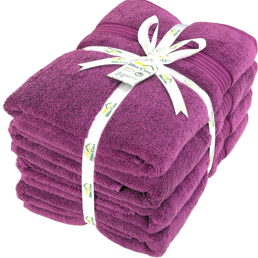 100% Combed Cotton Bath Towels 4 Pack