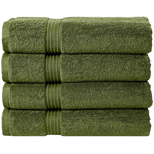100% Combed Cotton Bath Towels 4 Pack