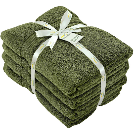 100% Combed Cotton Bath Towels 4 Pack