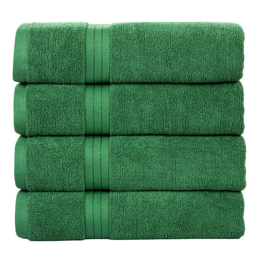 Bliss Kingdom 100% Cotton Bath Towels 4-Pack – Large 27x54 Inches, Soft & Absorbent, Durable Quick Dry Towels for Bathroom, Spa & Hotel Use