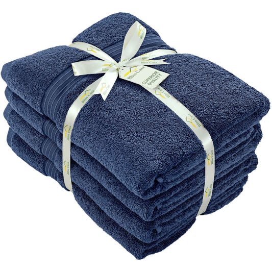 100% Combed Cotton Bath Towels 4 Pack