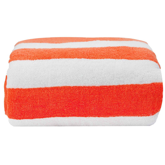 Bliss Kingdom Cabana Stripes Beach & Pool Towels 2-Pack – Extra Large 90x180 cm, 100% Cotton, Soft & Absorbent Luxury Towels for Pool, Beach & Spa Use
