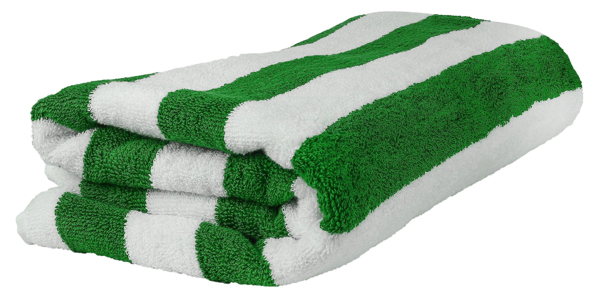 Beach/Pool Towels - Extra Large 100% Cotton, Cabana Stripes, Extra Soft & Highly Absorbent, (Pack of 2, Size 90x180cm), Available in a variety of colours - Bliss Kingdom