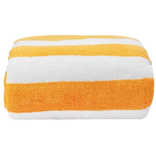 Bliss Kingdom Cabana Stripes Beach & Pool Towels 2-Pack – Extra Large 90x180 cm, 100% Cotton, Soft & Absorbent Luxury Towels for Pool, Beach & Spa Use