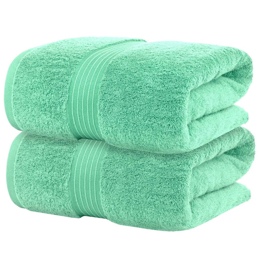 Bliss Kingdom Jumbo Bath Sheets 2-Pack – Extra Large 90x180 cm, 100% Combed Cotton, Soft & Absorbent Luxury Towels for Bathroom, Spa & Hotel Use