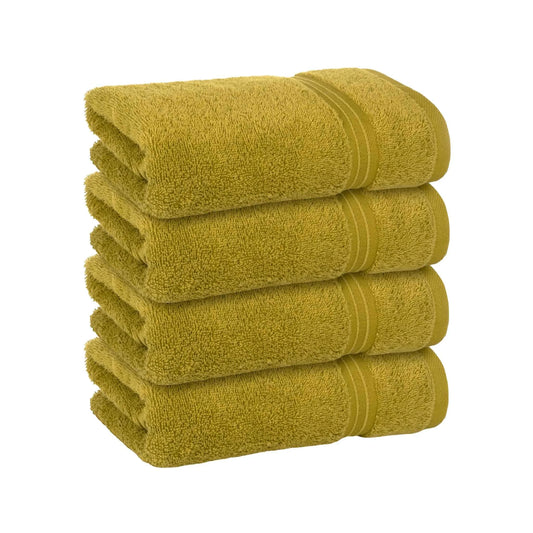Bliss Kingdom Luxury Hand Towels 4-Pack – 40x70 cm, 100% Combed Cotton, Soft & Absorbent Premium Towels for Bathroom, Kitchen & Spa Use