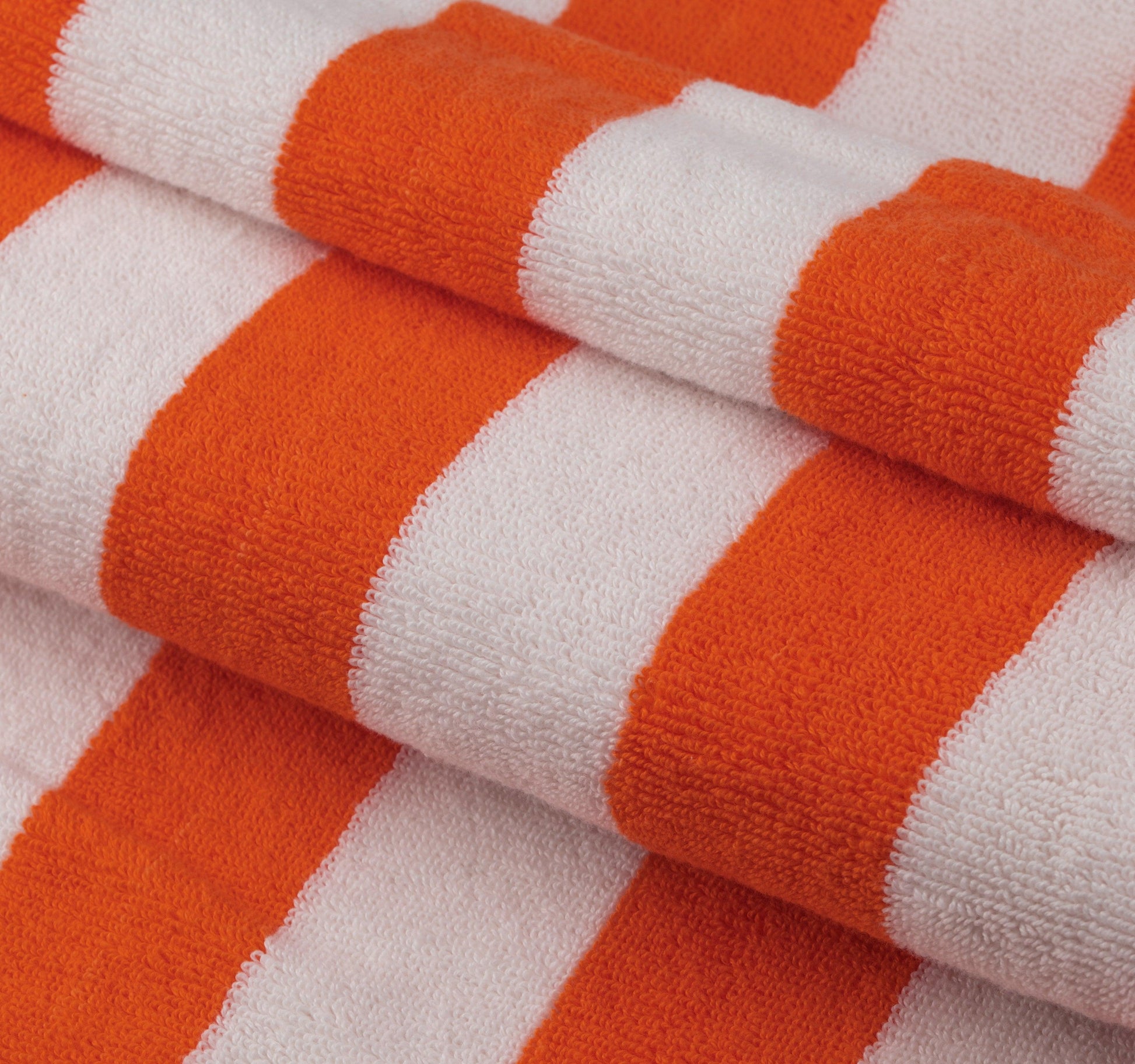 Beach/Pool Towels - Extra Large 100% Cotton, Cabana Stripes, Extra Soft & Highly Absorbent, (Pack of 2, Size 90x180cm), Available in a variety of colours - Bliss Kingdom