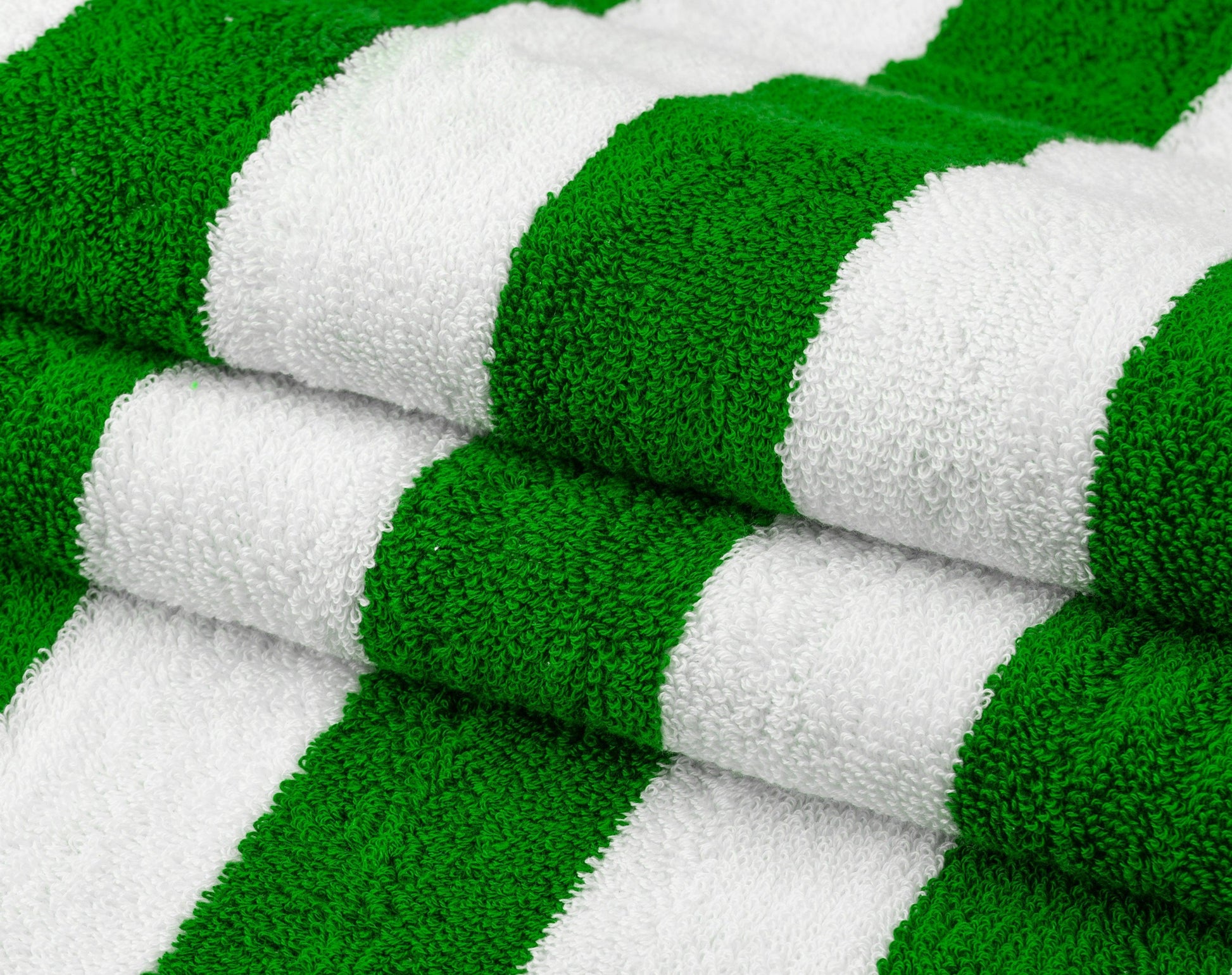 Beach/Pool Towels - Extra Large 100% Cotton, Cabana Stripes, Extra Soft & Highly Absorbent, (Pack of 2, Size 90x180cm), Available in a variety of colours - Bliss Kingdom