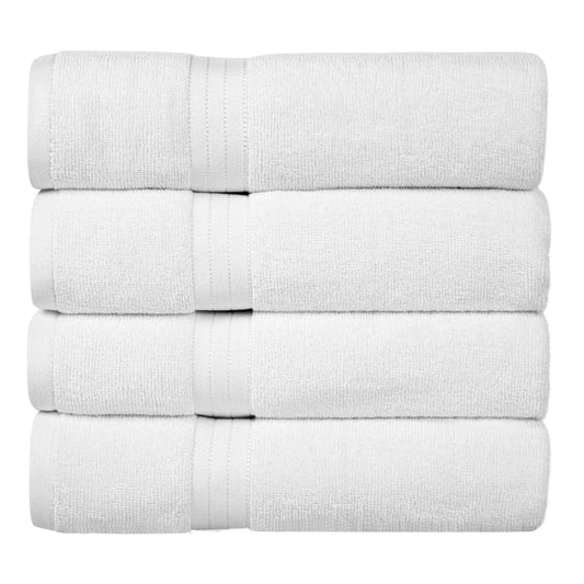 Bliss Kingdom 100% Cotton Bath Towels 4-Pack – Large 27x54 Inches, Soft & Absorbent, Durable Quick Dry Towels for Bathroom, Spa & Hotel Use
