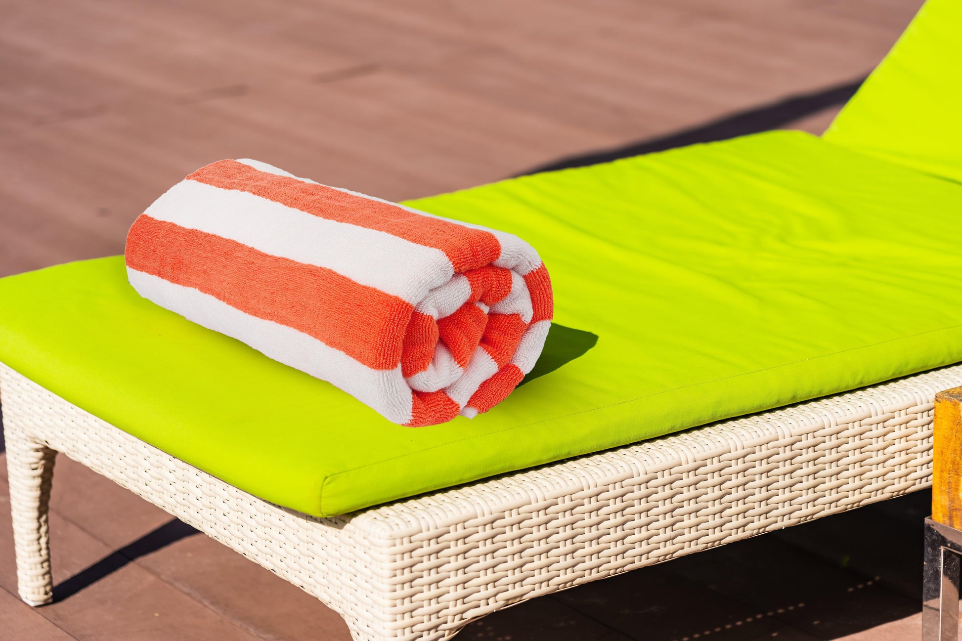 Beach/Pool Towels - Extra Large 100% Cotton, Cabana Stripes, Extra Soft & Highly Absorbent, (Pack of 2, Size 90x180cm), Available in a variety of colours - Bliss Kingdom