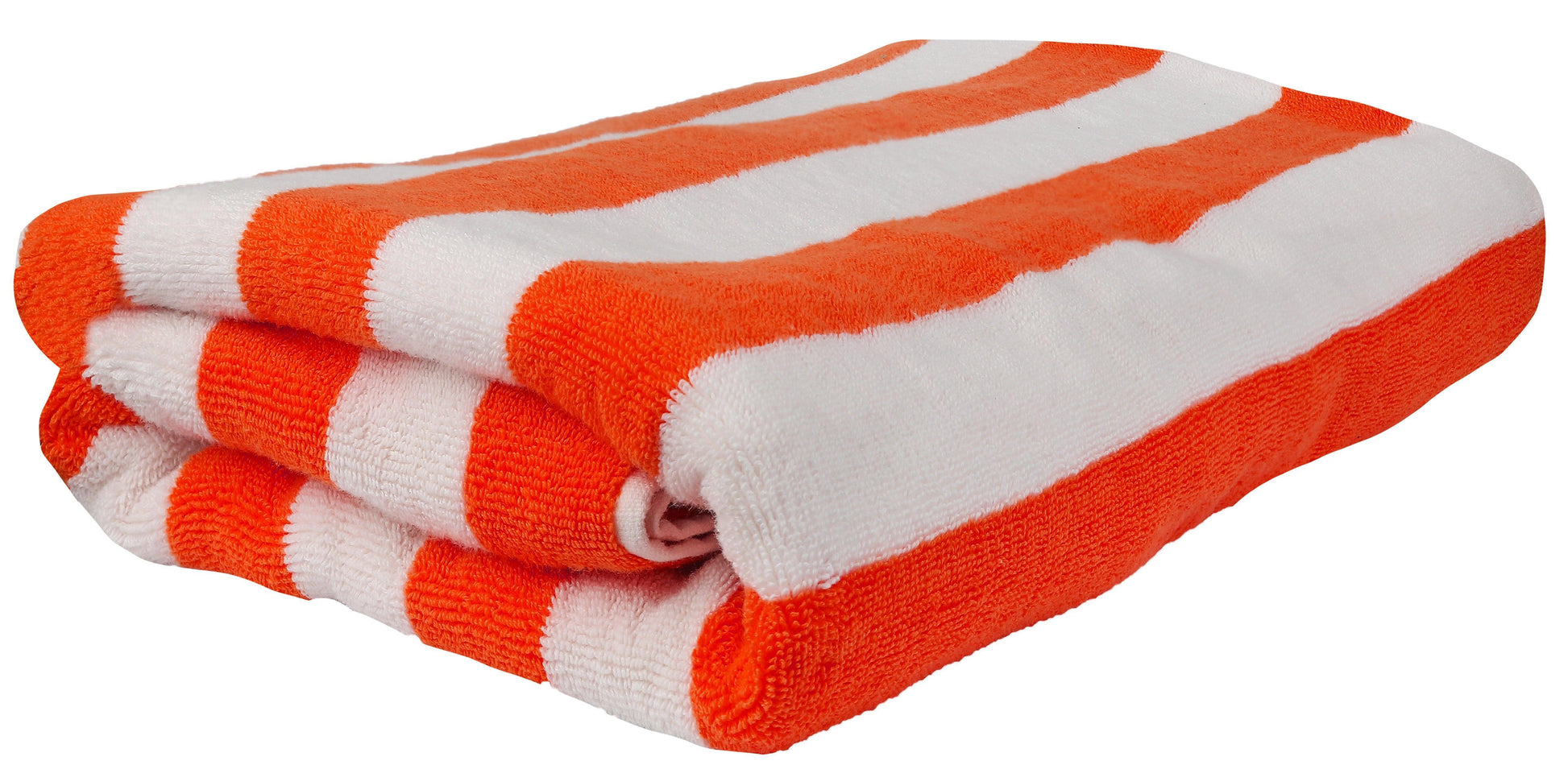 Beach/Pool Towels - Extra Large 100% Cotton, Cabana Stripes, Extra Soft & Highly Absorbent, (Pack of 2, Size 90x180cm), Available in a variety of colours - Bliss Kingdom