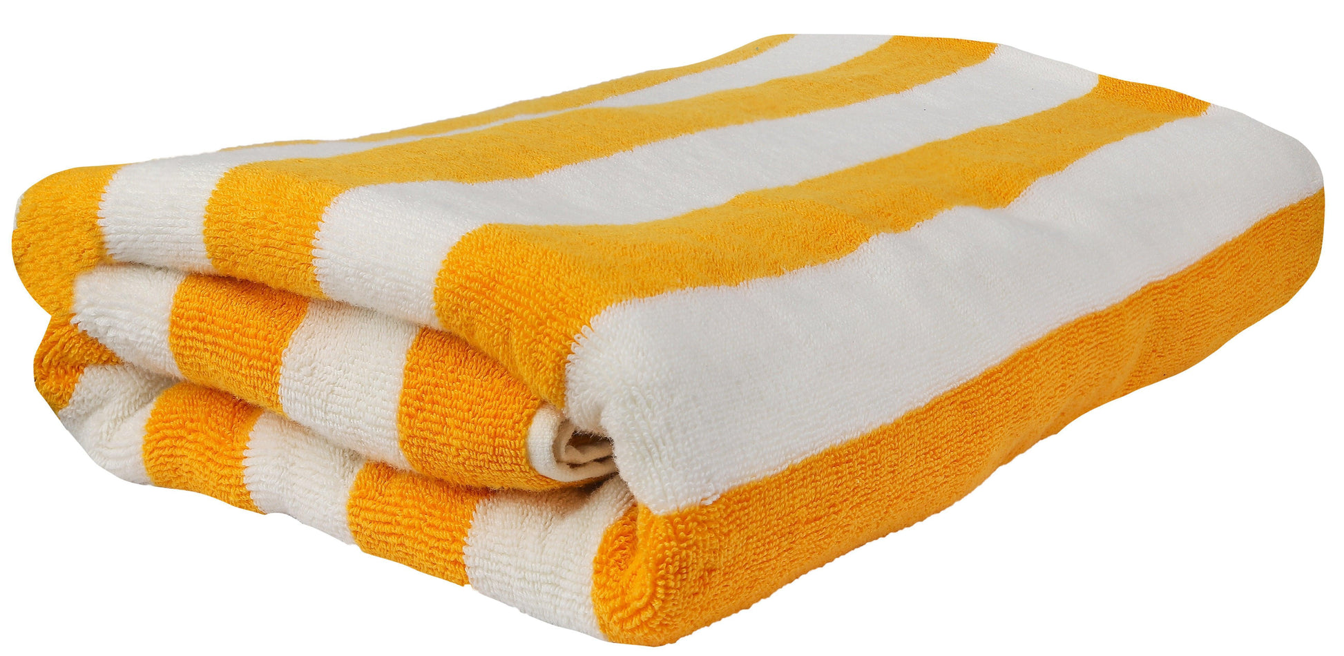 Beach/Pool Towels - Extra Large 100% Cotton, Cabana Stripes, Extra Soft & Highly Absorbent, (Pack of 2, Size 90x180cm), Available in a variety of colours - Bliss Kingdom