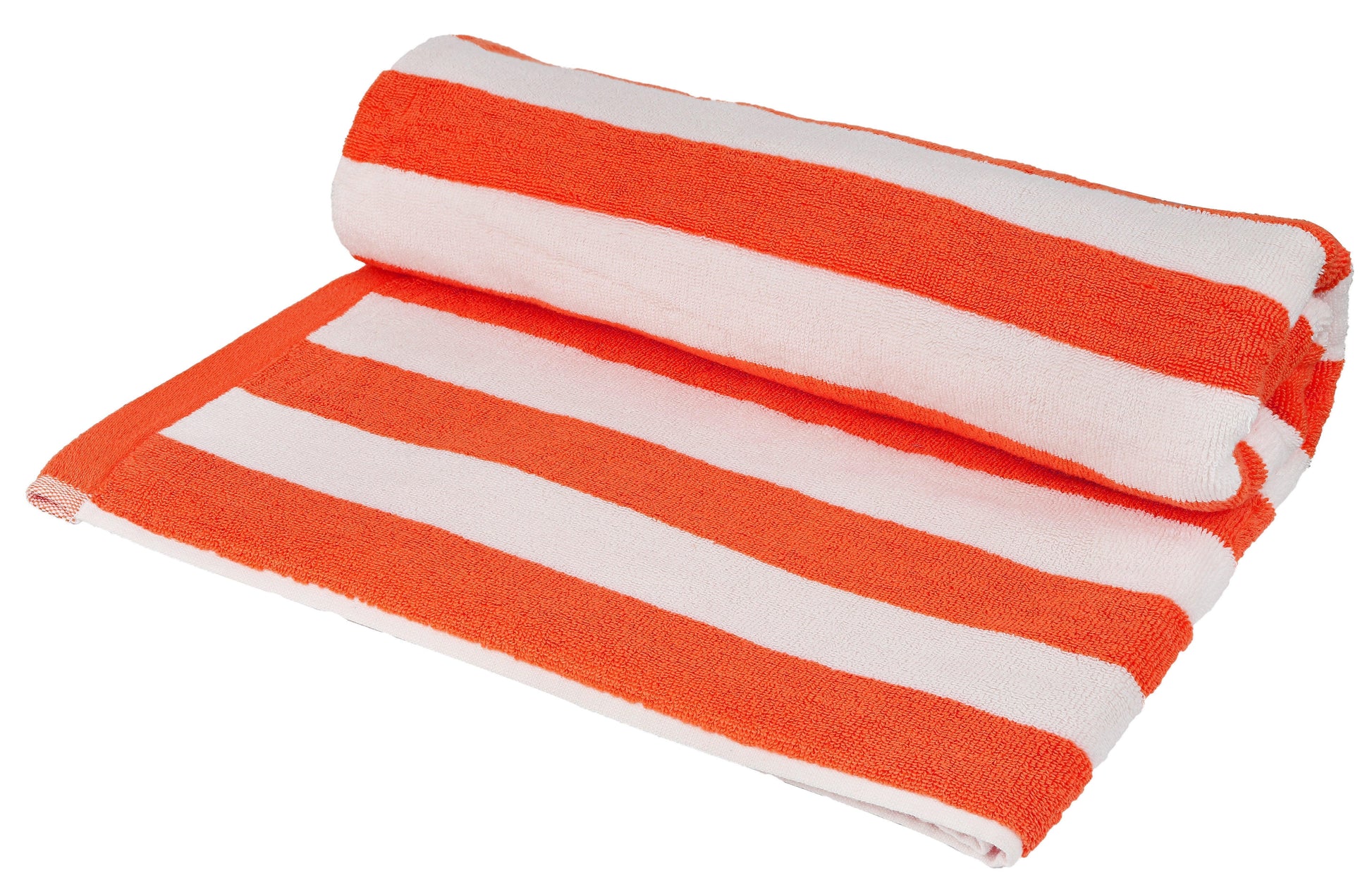 Beach/Pool Towels - Extra Large 100% Cotton, Cabana Stripes, Extra Soft & Highly Absorbent, (Pack of 2, Size 90x180cm), Available in a variety of colours - Bliss Kingdom
