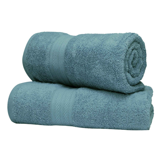 Bliss Kingdom Indigo Bath Towels 2-Pack – Extra Large 70x140 cm, 100% Cotton, Soft & Absorbent Quick Dry Towels for Bathroom, Spa & Hotel Use