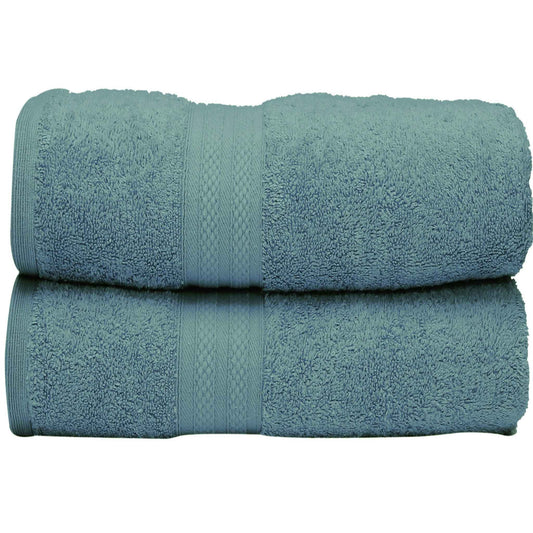 Bliss Kingdom Indigo Bath Towels 2-Pack – Extra Large 70x140 cm, 100% Cotton, Soft & Absorbent Quick Dry Towels for Bathroom, Spa & Hotel Use