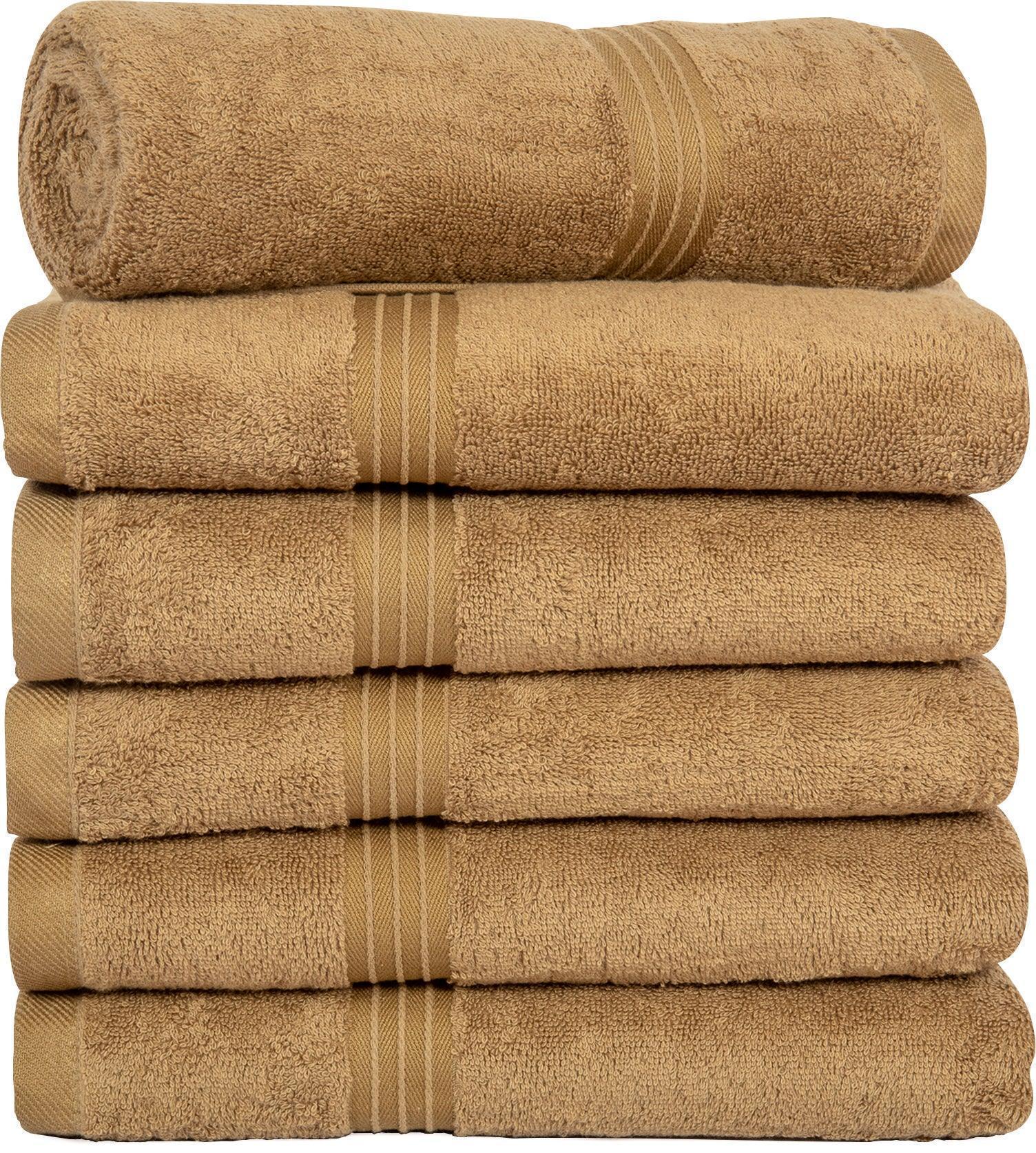 Large Hand Towels - 6 Pack (50 x 100 cm) | 100% Combed Cotton, Ultra Soft & Highly Absorbent | Premium Hotel & Spa Quality Towels. Available in a variety of colours - Bliss Kingdom