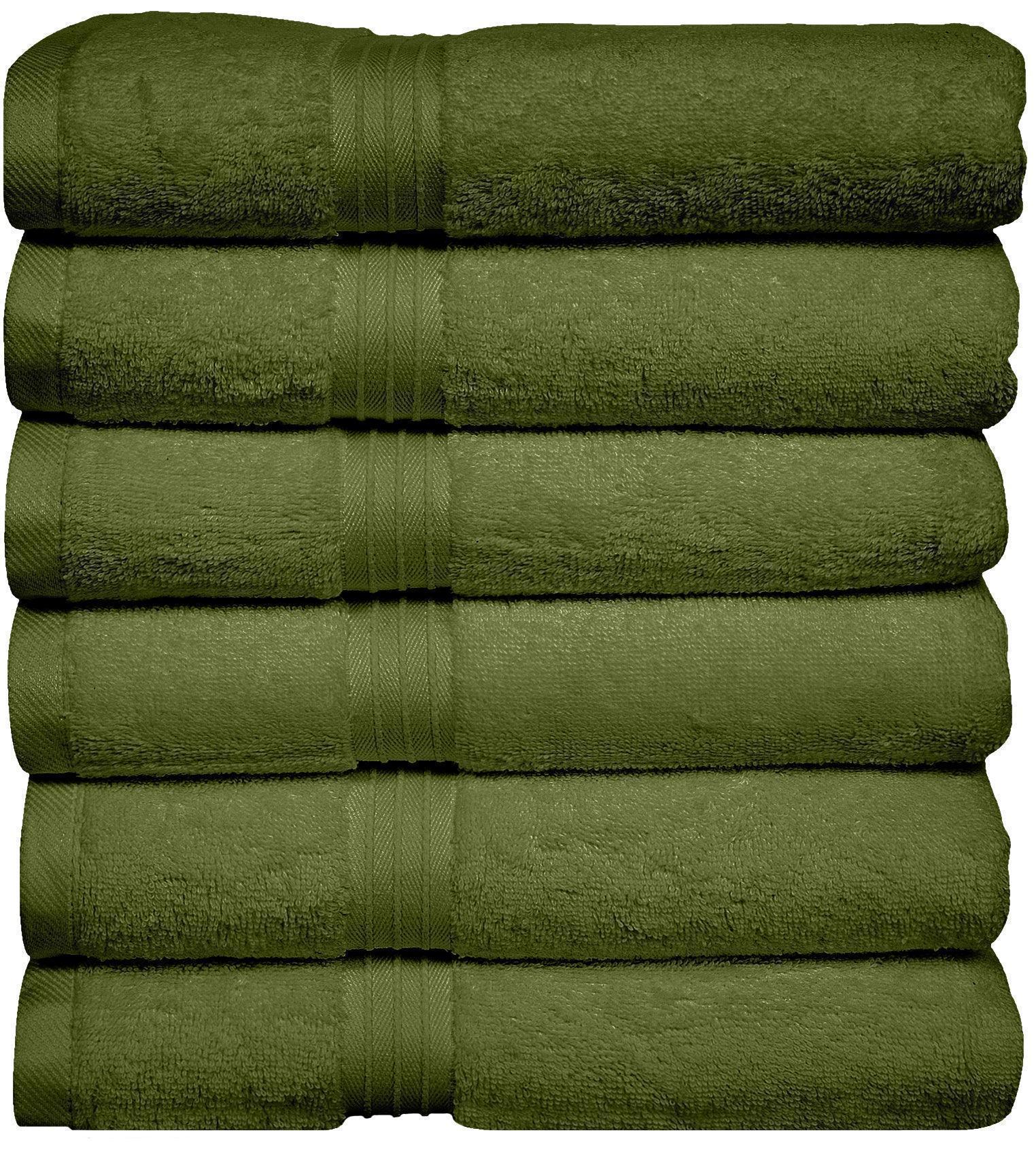 Large Hand Towels - 6 Pack (50 x 100 cm) | 100% Combed Cotton, Ultra Soft & Highly Absorbent | Premium Hotel & Spa Quality Towels. Available in a variety of colours - Bliss Kingdom