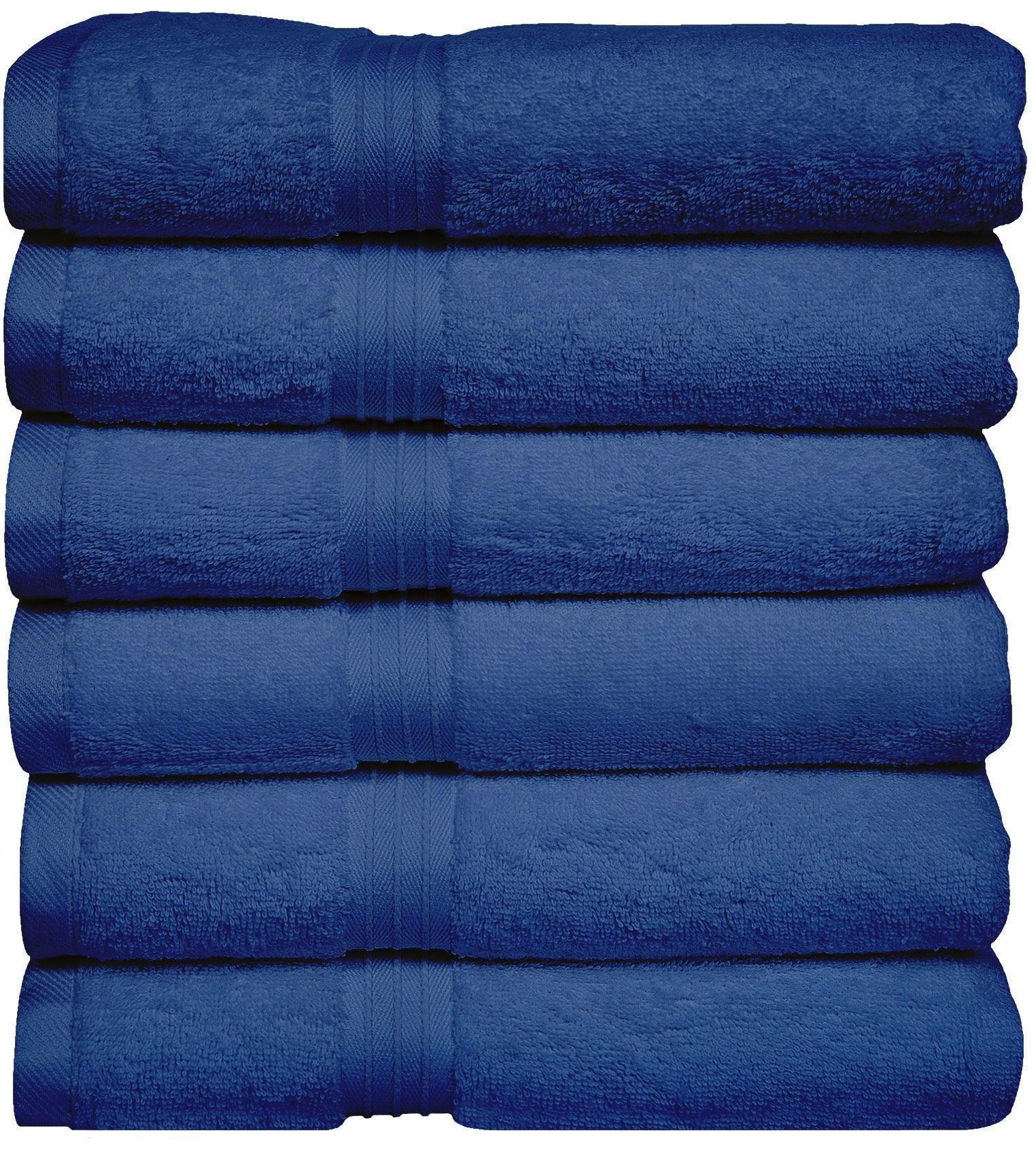 Large Hand Towels - 6 Pack (50 x 100 cm) | 100% Combed Cotton, Ultra Soft & Highly Absorbent | Premium Hotel & Spa Quality Towels. Available in a variety of colours - Bliss Kingdom