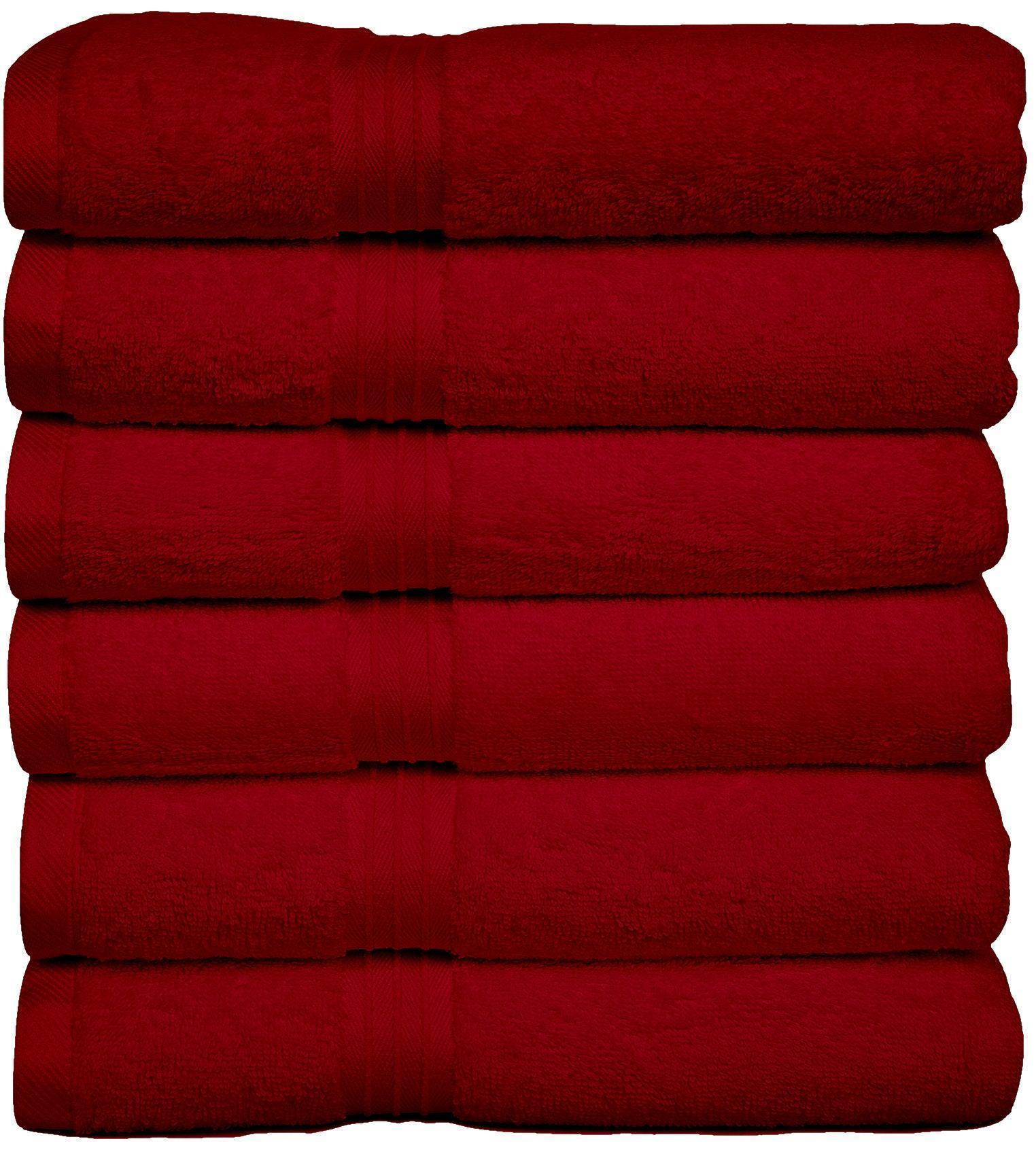 Large Hand Towels - 6 Pack (50 x 100 cm) | 100% Combed Cotton, Ultra Soft & Highly Absorbent | Premium Hotel & Spa Quality Towels. Available in a variety of colours - Bliss Kingdom