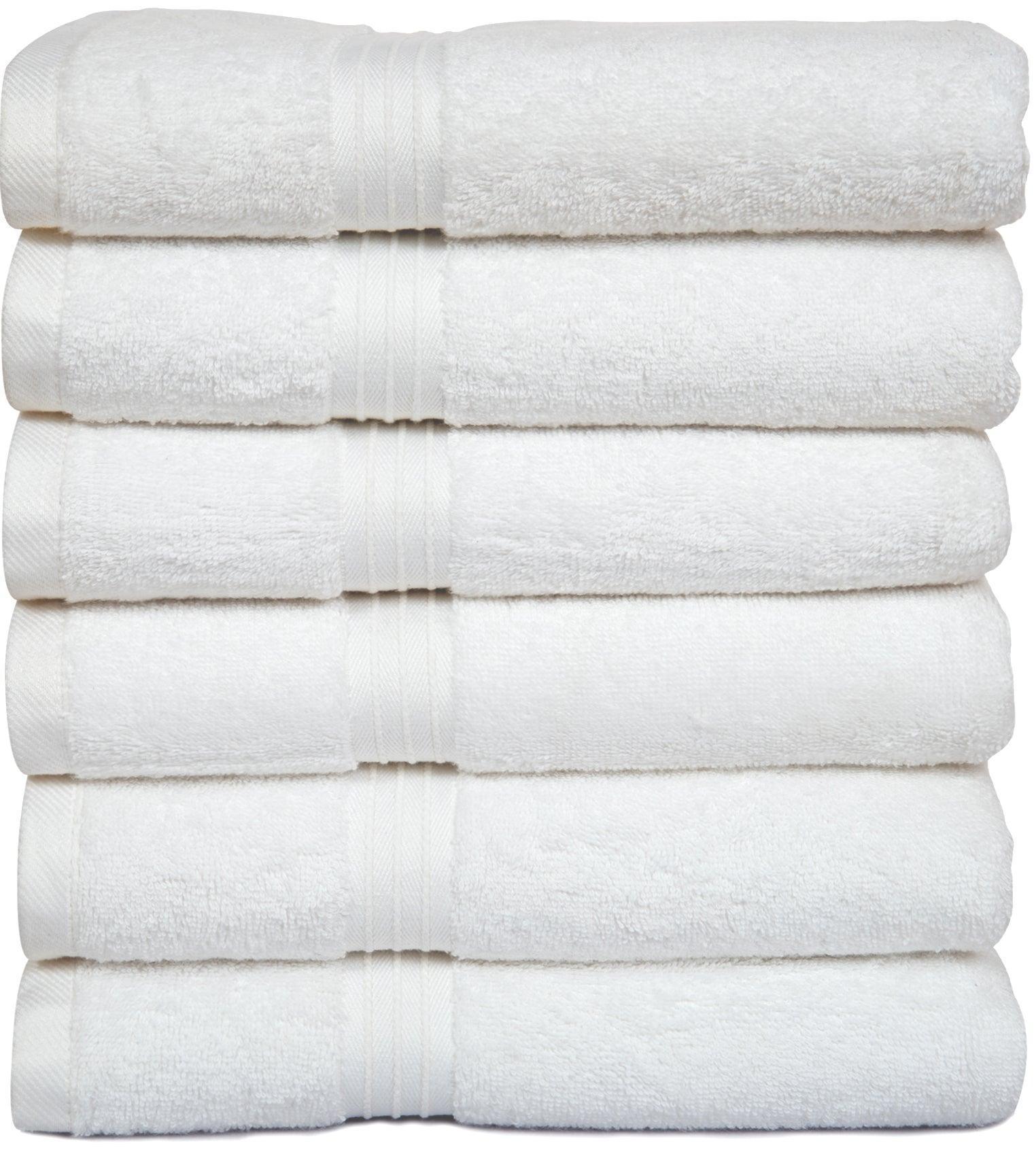 Large Hand Towels - 6 Pack (50 x 100 cm) | 100% Combed Cotton, Ultra Soft & Highly Absorbent | Premium Hotel & Spa Quality Towels. Available in a variety of colours - Bliss Kingdom